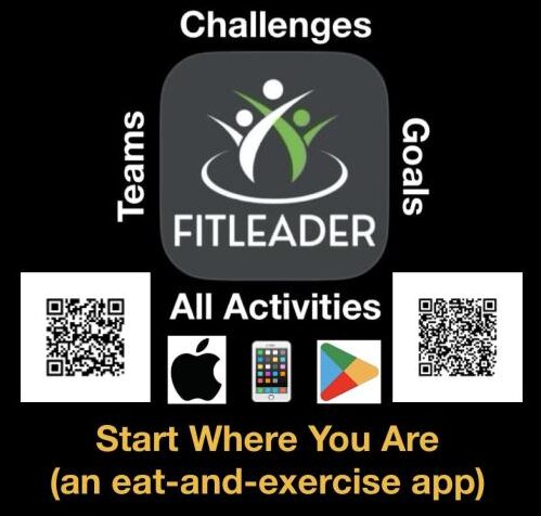 Logo with Apple and Google Play QR